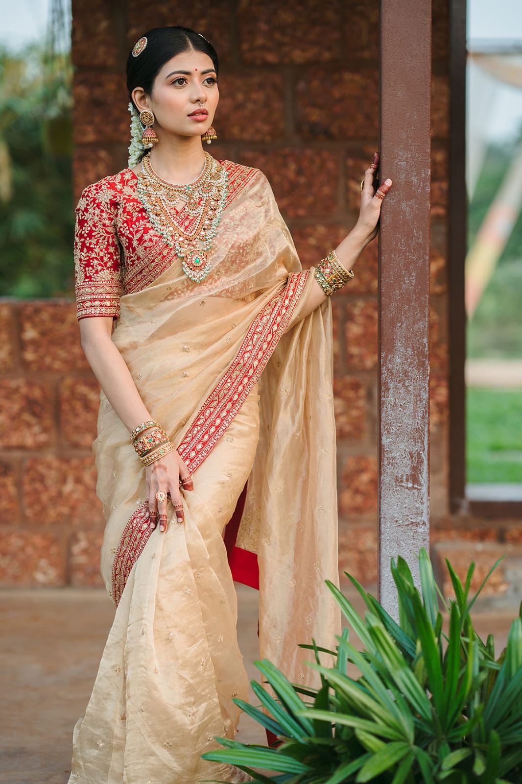 Opulent Jimmy Choo Saree with Luxe Embroidery