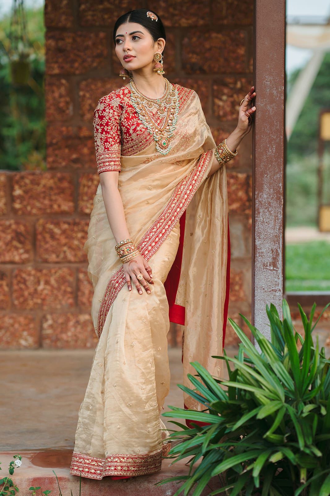 Opulent Jimmy Choo Saree with Luxe Embroidery